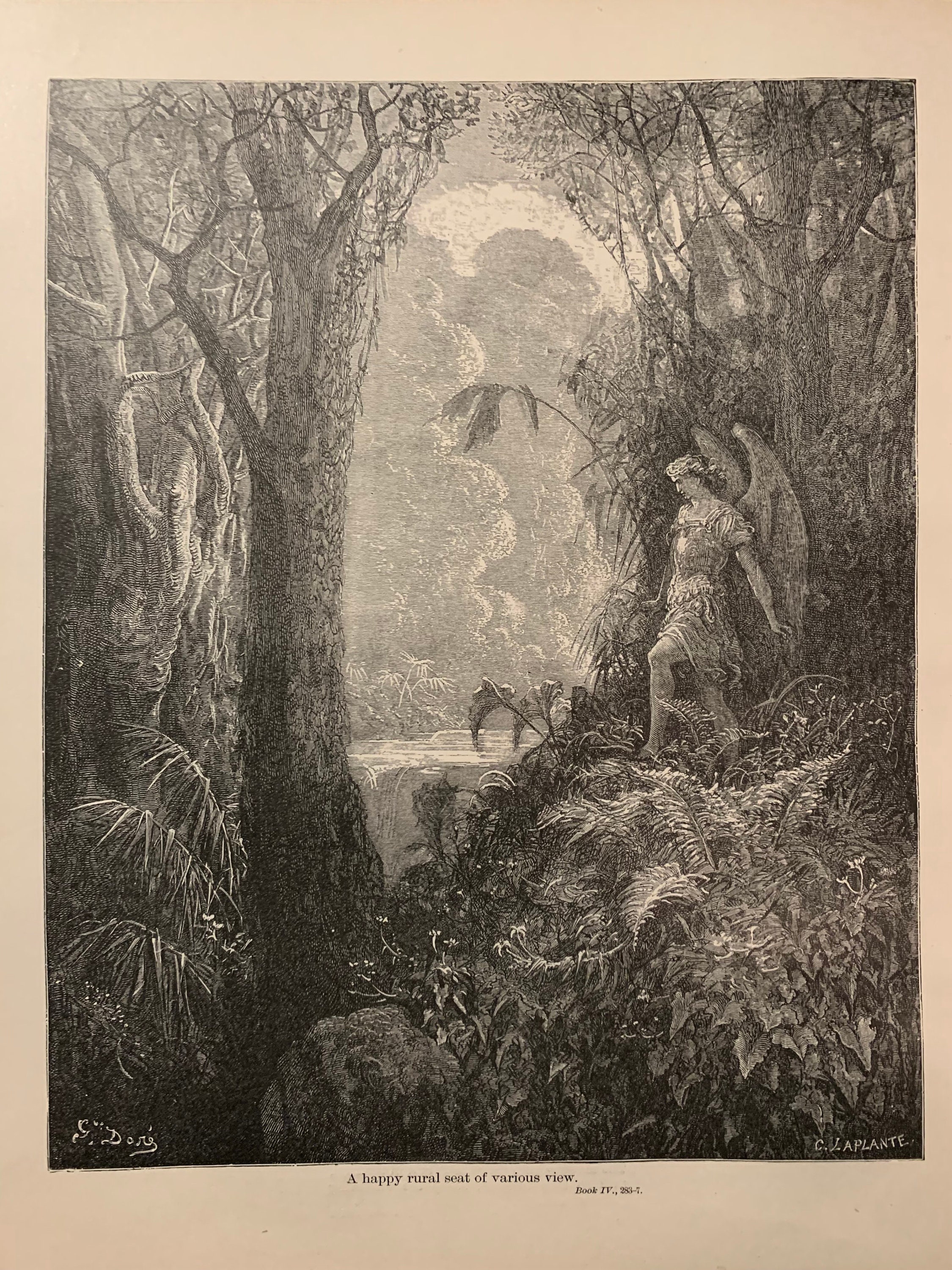 1884年 失楽園の本：ギュスターヴ・ドレの挿絵入り版画、ジョン