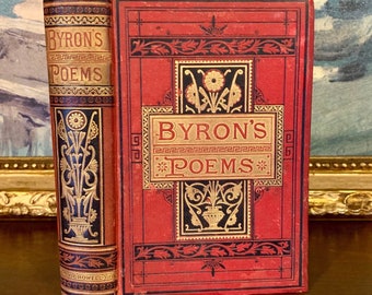 Lord Byron - Poëtische werken (1887) - Zeldzaam antiek boek - Geïllustreerd