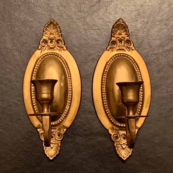 Brass candle wall sconces deals