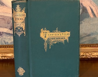 1877 De complete poëtische werken van Alfred Lord Tennyson - Geïllustreerd antiek boek