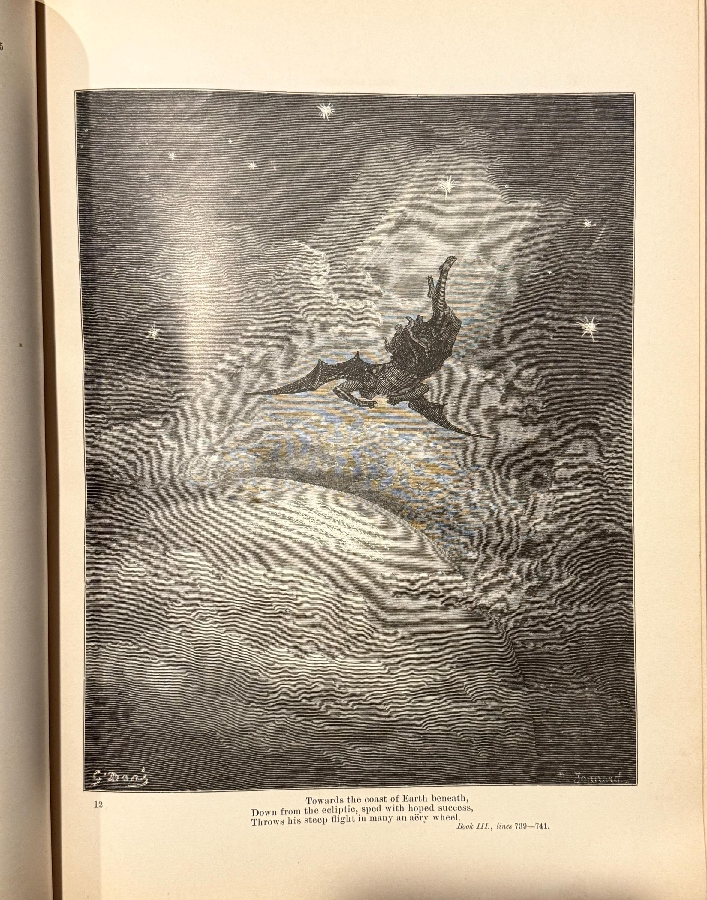 ミルトンの『失楽園』（1888年） - ギュスターヴ・ドレ作画