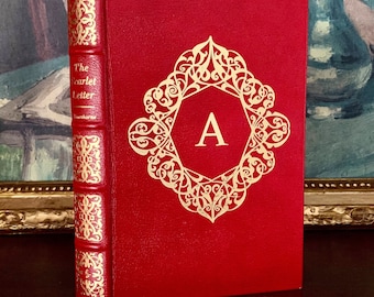 La letra escarlata – Nathaniel Hawthorne (1975) Edición ilustrada encuadernada en piel de Easton Press