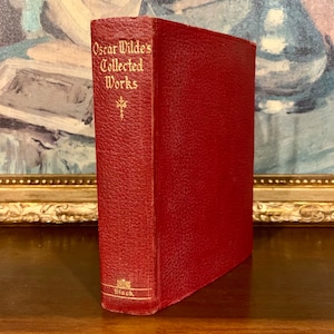 Oscar Wilde - Dzieła zebrane (1927) - zabytkowa książka kolekcjonerska w skórzanej oprawie