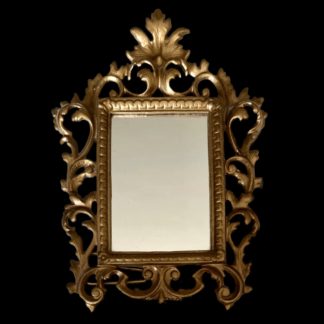 Antique Gilt Mirror for Table or Wall Decor Etsy