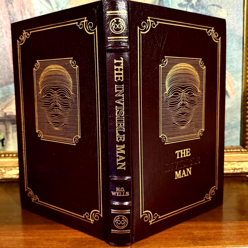 The Invisible Man – HG Wells (1967) – Easton Press – Leather Bound Book –Illustrated image 2