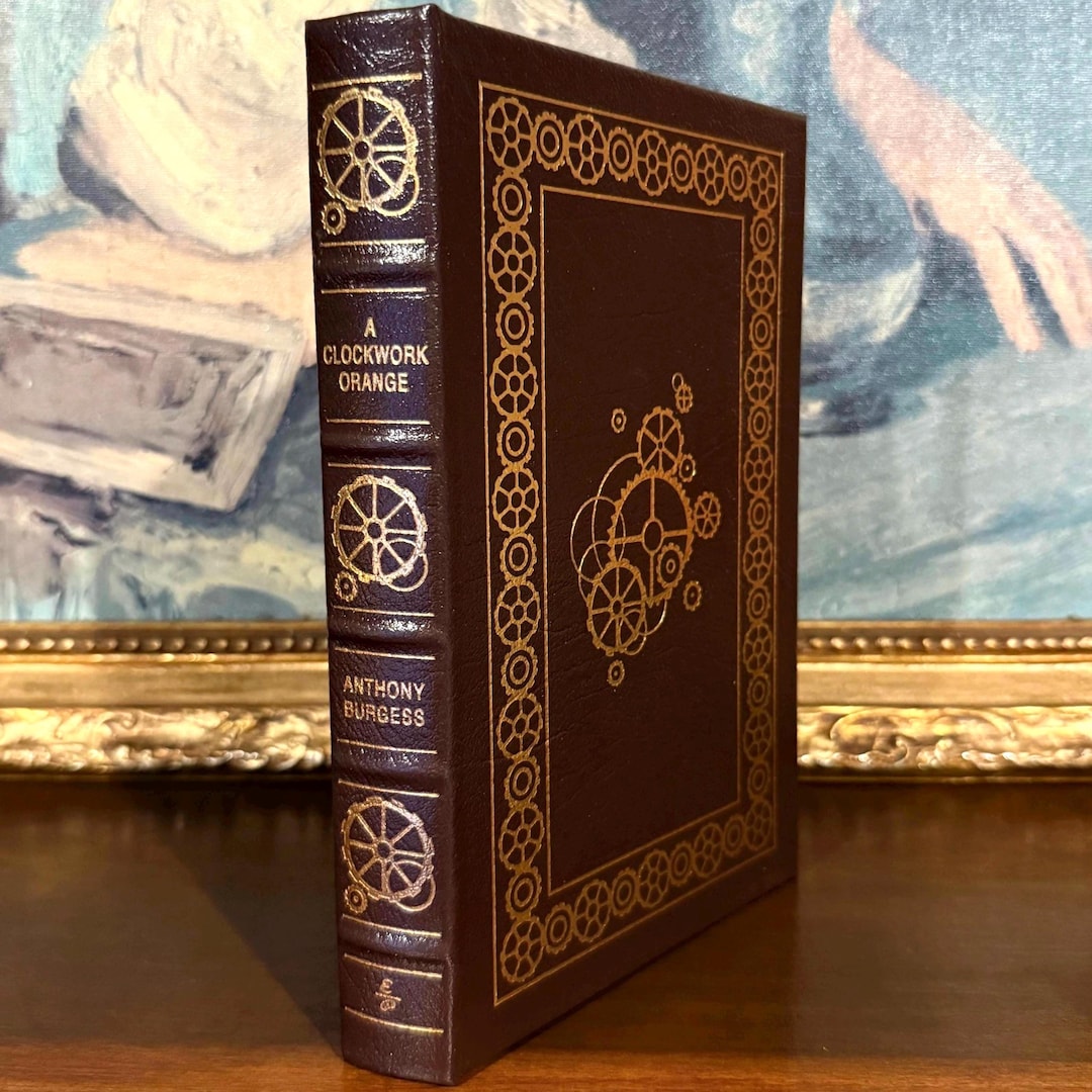 La Naranja Mecánica – Anthony Burgess – Primera edición de Easton Press –  Libro vintage encuadernado en cuero, ilustrado - Etsy México, image size:1080x1080