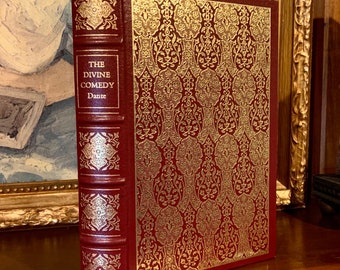 Dante Alighieri - The Divine Comedy - Easton Press (1978) - Vintage Leather Bound Book Illustrated by William Blake