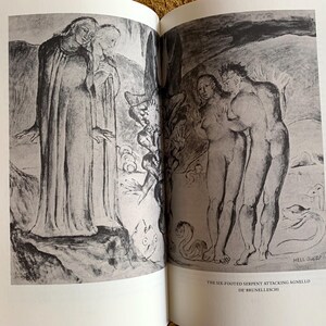 May include: A black and white drawing of a scene from the Bible. Two figures stand in the foreground, while a serpent with six legs attacks a lamb in the background. The text "THE SIX-FOOTED SERPENT ATTACKING AGNELLO DI BRUNELLESCHI" is printed below the image.