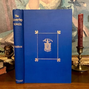 Ivanhoe de Sir Walter Scott - Década de 1880, Las Novelas de Waverley - Libro antiguo coleccionable con ilustraciones y grabados