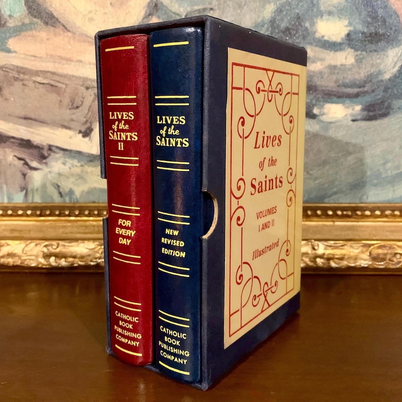 Vintage Illustrated Lives of the Saints Book Set (1998) With Slipcase ...