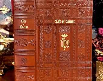 The Life of Christ (1957) – Leather Bound Vintage Religious Book