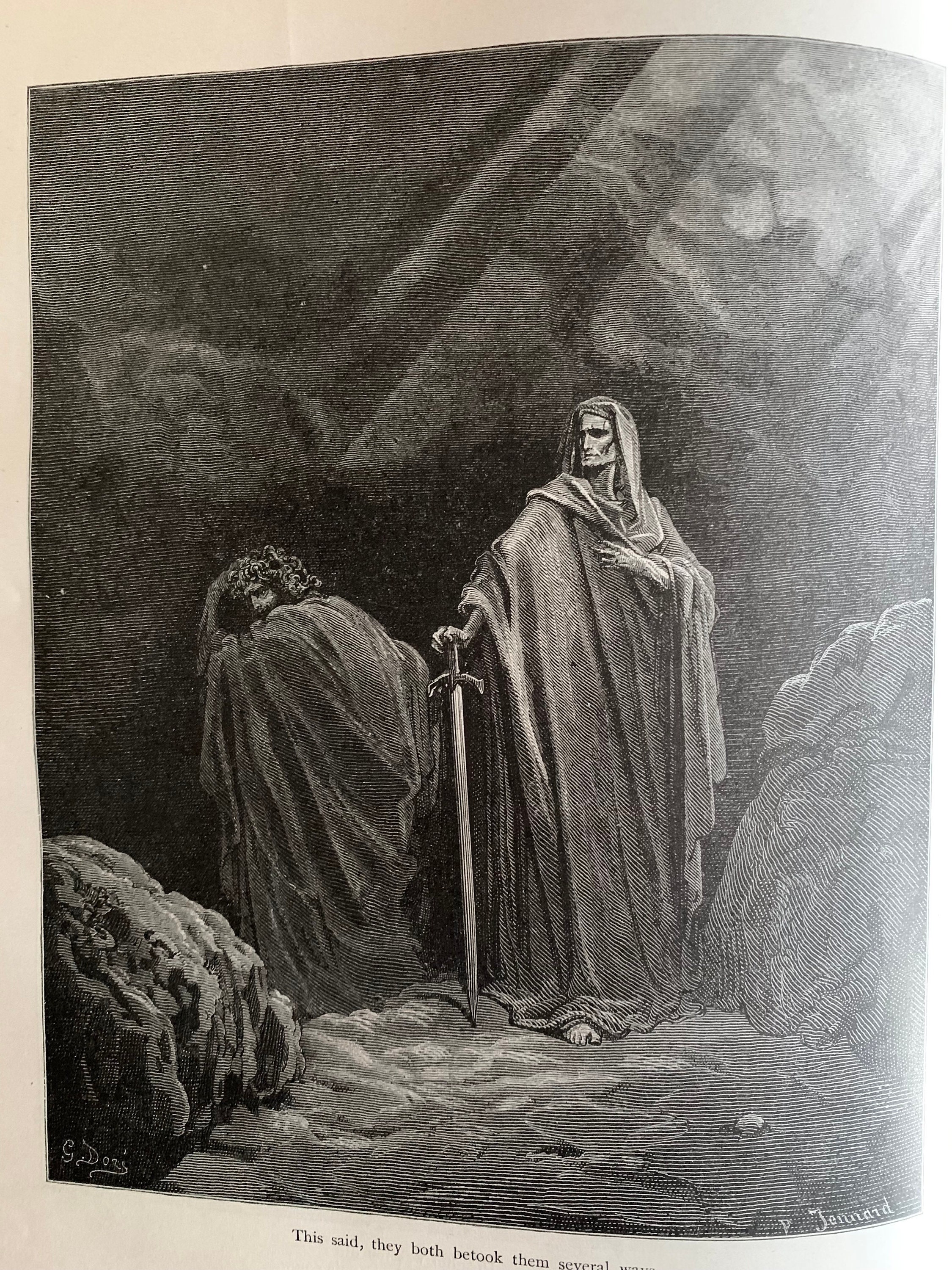 失楽園 ジョン・ミルトン著 (1880) - ギュスターヴ・ドレの挿絵入り