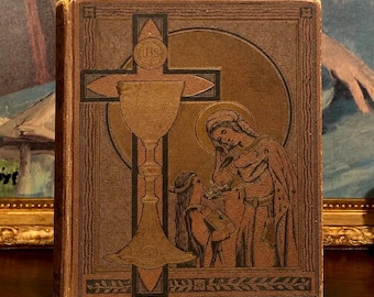 Catholic Gems or Treasures of the Church (1887) – Antique Leather Religious Book – Gustave Dore Illustrated Engravings