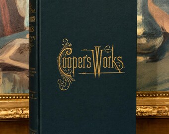 The Works of J Fenimore Cooper (1892) - Collectible Antique Book, Illustrated with Wood Engravings