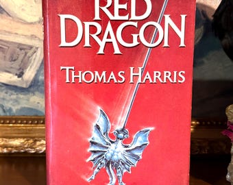Red Dragon by Thomas Harris – 1981 Book Club Edition Hardcover with Dust Jacket – Hannibal Lecter Thriller
