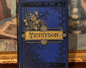 Obras Poéticas de Alfred Lord Tennyson (1885) – Livro de Poesia Antigo Ilustrado com Gravuras