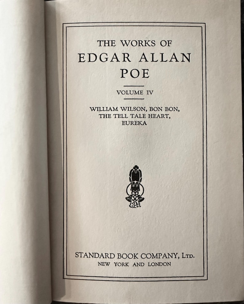 The Works of Edgar Allan Poe (1933) - Collectible Vintage Book - Etsy