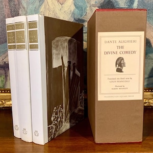 La Divine Comédie - Dante Alighieri (1966) - Coffret illustré en 3 volumes - Dantes Enfer, Purgatoire et Paradis