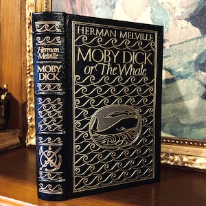 Moby Dick ~ Herman Melville ~ Easton Press ~ 1977 ~ Pierwsze wydanie ~ Oprawa skórzana.