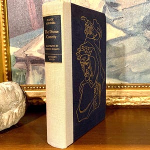 The Divine Comedy by Dante Alighieri (1947) – Illustrated Vintage Book – Gothic Literature – Umberto Romano Art