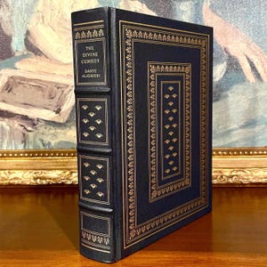 The Divine Comedy - Dante Alighieri (1983) - Illustrated by Gustave Dore - Vintage Leather Bound Collectible Book