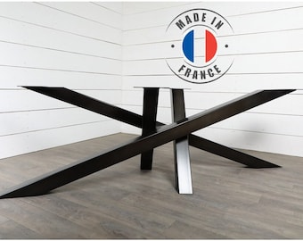 Pied de table XXL Style Mikado pour grande table de repas, table de réunion - Ref Quikado XXL