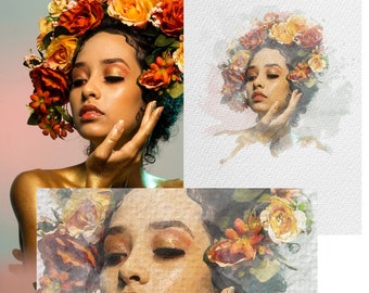 Converta sua foto em arte em aquarela