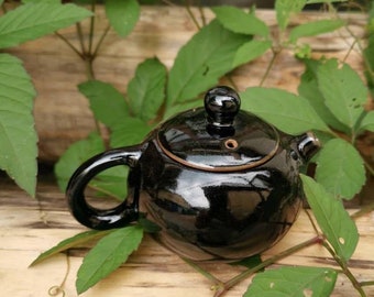 170ml Black gold jianzhan teapot w 5 free tea samples