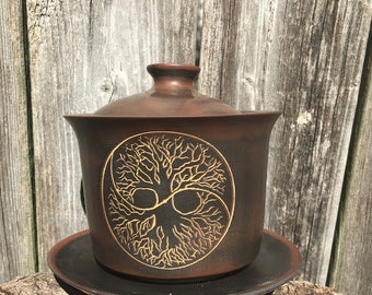 175ml Tree of Life Gaiwan  mothers day gift handmade nixing clay teapot tea cup chinese kungfu tea accessory