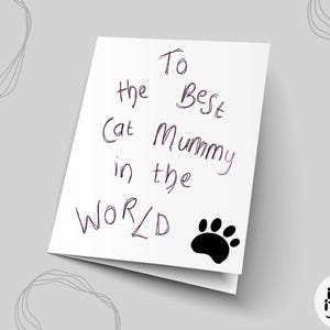 MEILLEURE maman chat | Carte d'anniversaire | Carte du chat | Du chat | Meilleure maman | Carte d'anniversaire de chat | Meilleur cadeau maman chat | Maman chat