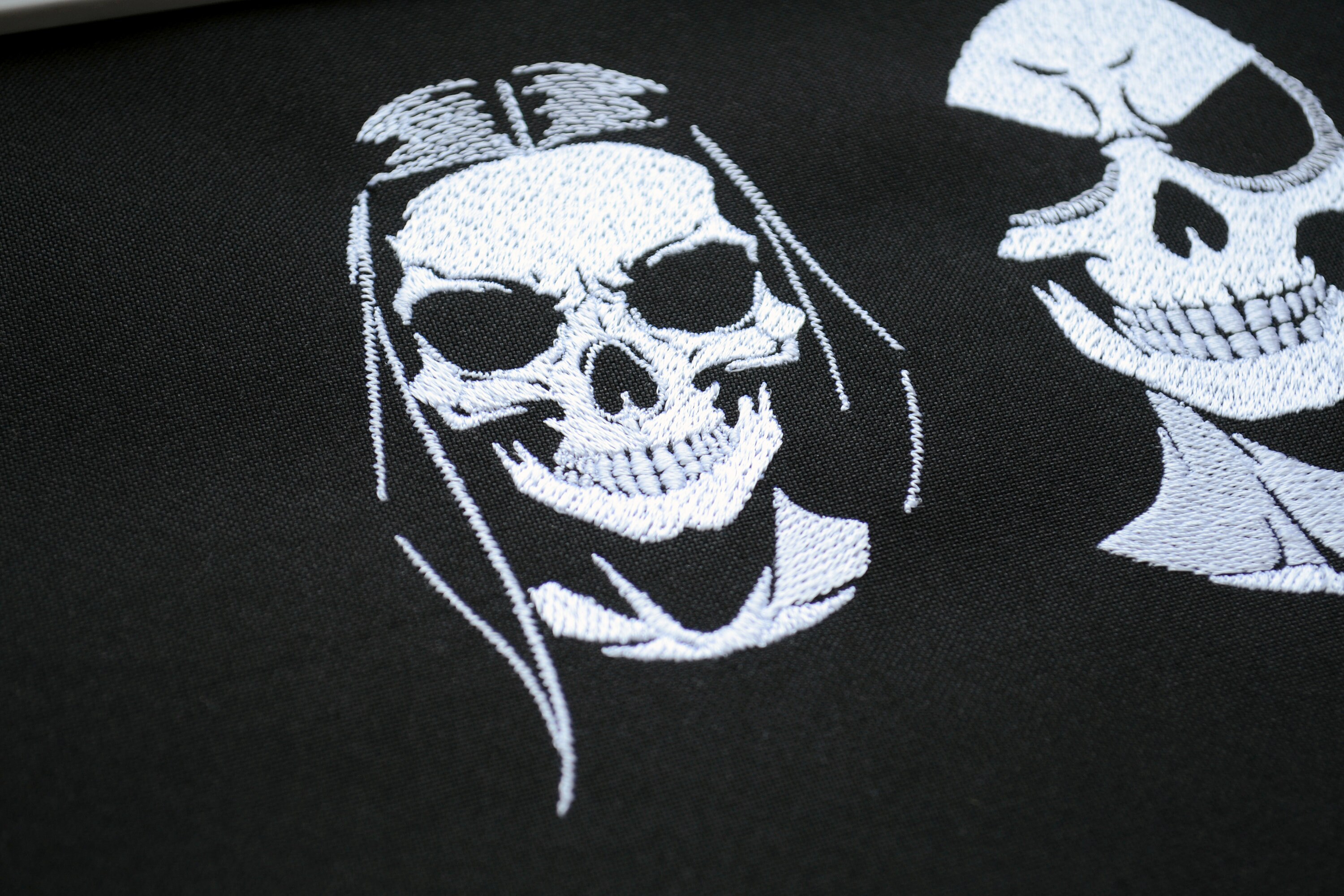 Mysterious White Skull Embroidery Bundle - Fill Stitch Dead Faces