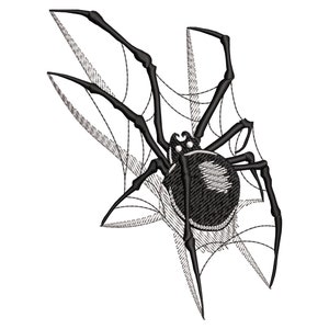 Diseño de bordado 3D de araña, red de araña de Halloween, insecto peligroso para brujas, archivos de bordado a máquina en 3 tamaños