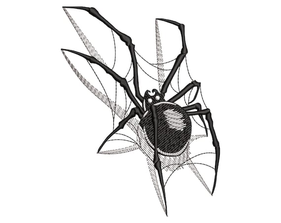 Spider 3D Embroidery Design Halloween Spider Net Witch Danger Insect Machine embroidery files in 3 sizes