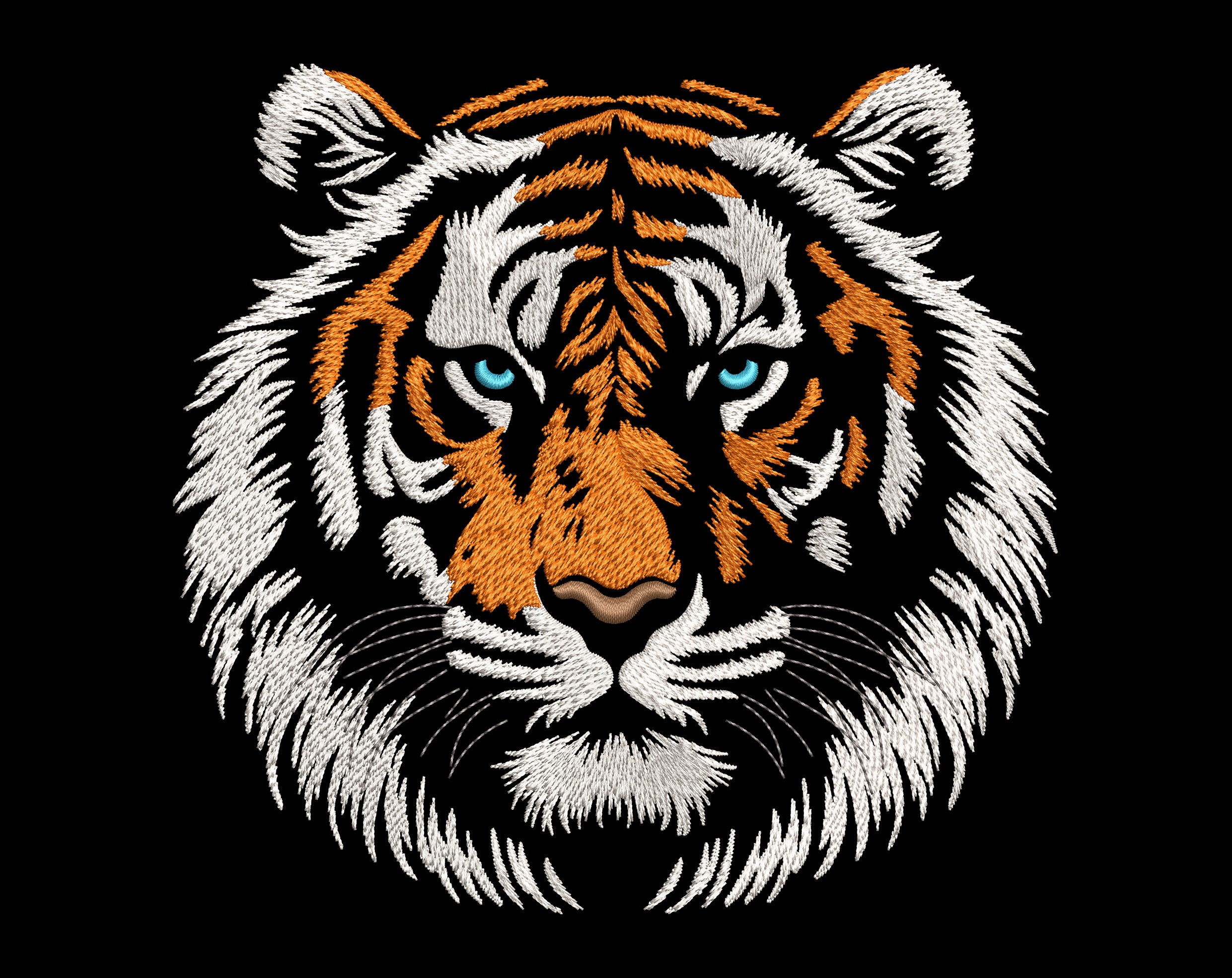 toppa ricamata tigre con gancio e anello da cucire su distintivo milare ricamato  15
