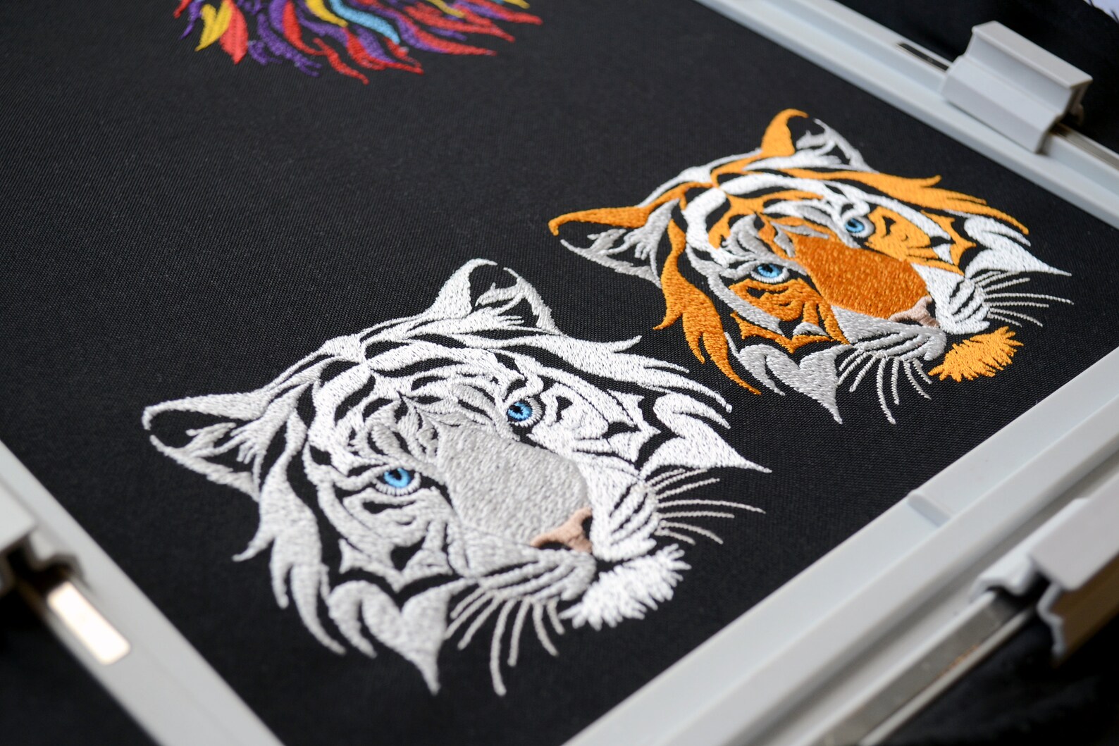 Wild Bengal Tiger Embroidery Designs Bundle - Sketch & Fill Stitch for ...