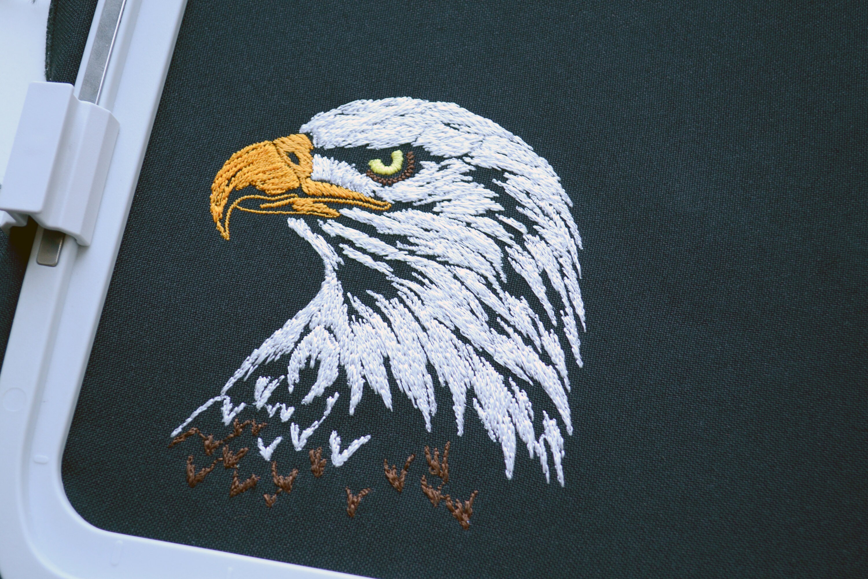 d.i.a. ヘッドイーグル刺繍パーカー ダークグレー