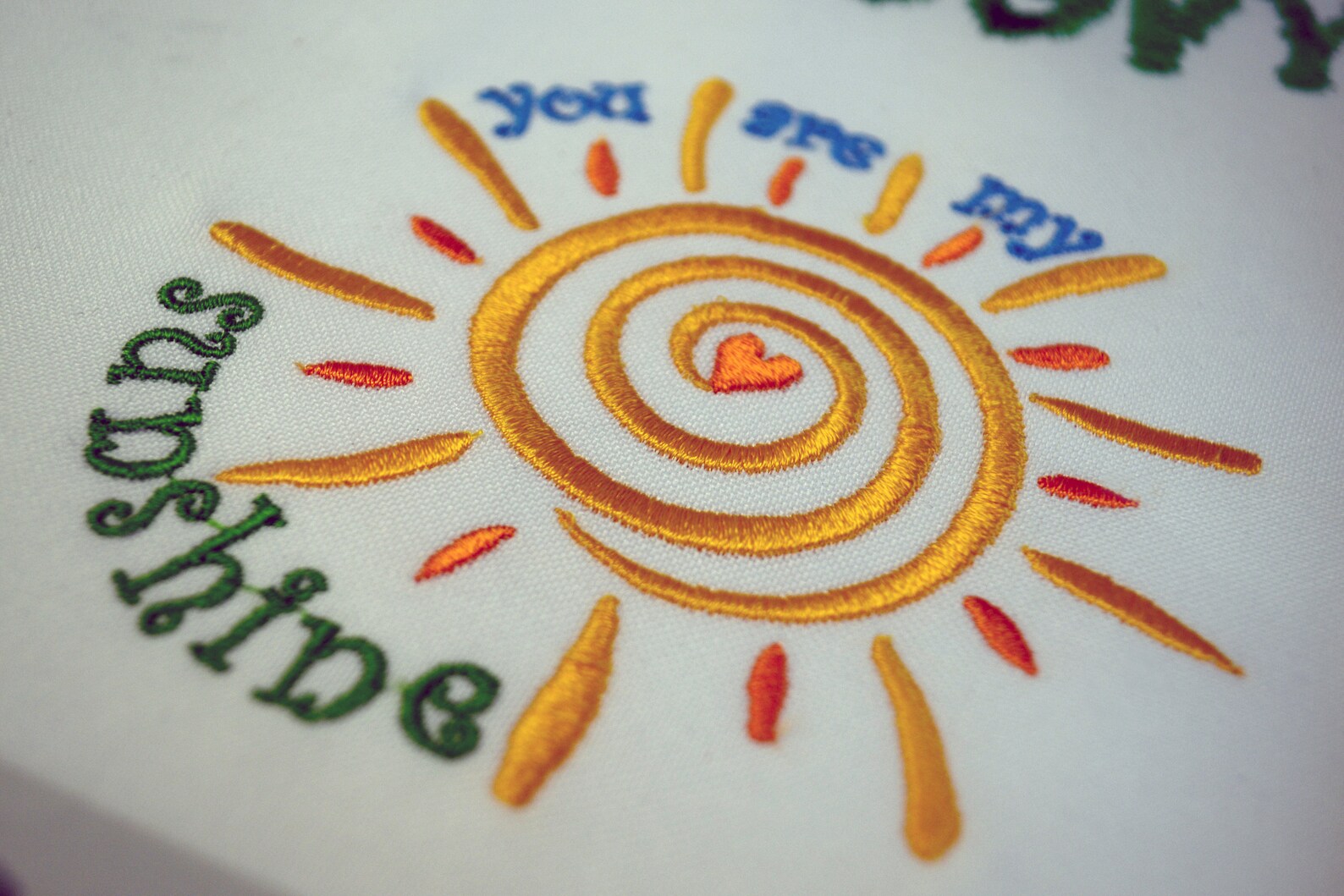 You Are My Sunshine Embroidery Design Happy Boho Love Sun Etsy