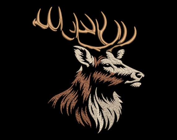 DEER EMBROIDERY DESIGN SAFARI SHIRT JK（Deer Embroidery
