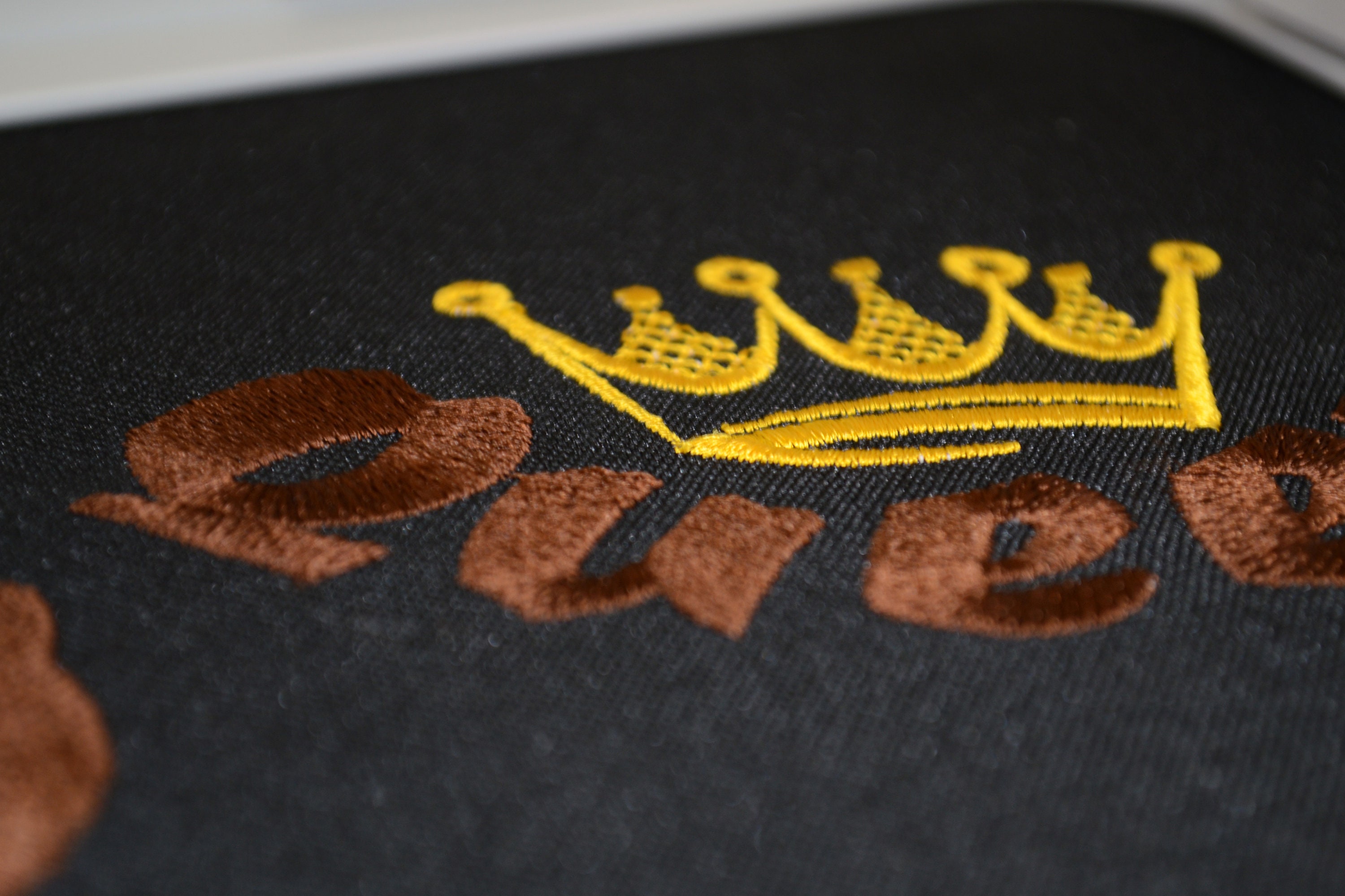 King and queen embroidery design with gold crown superior  etsy King and queen embroidery design with gold crown superior  etsy