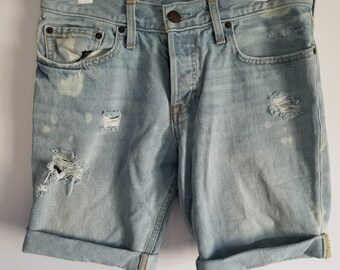 hollister men's denim shorts
