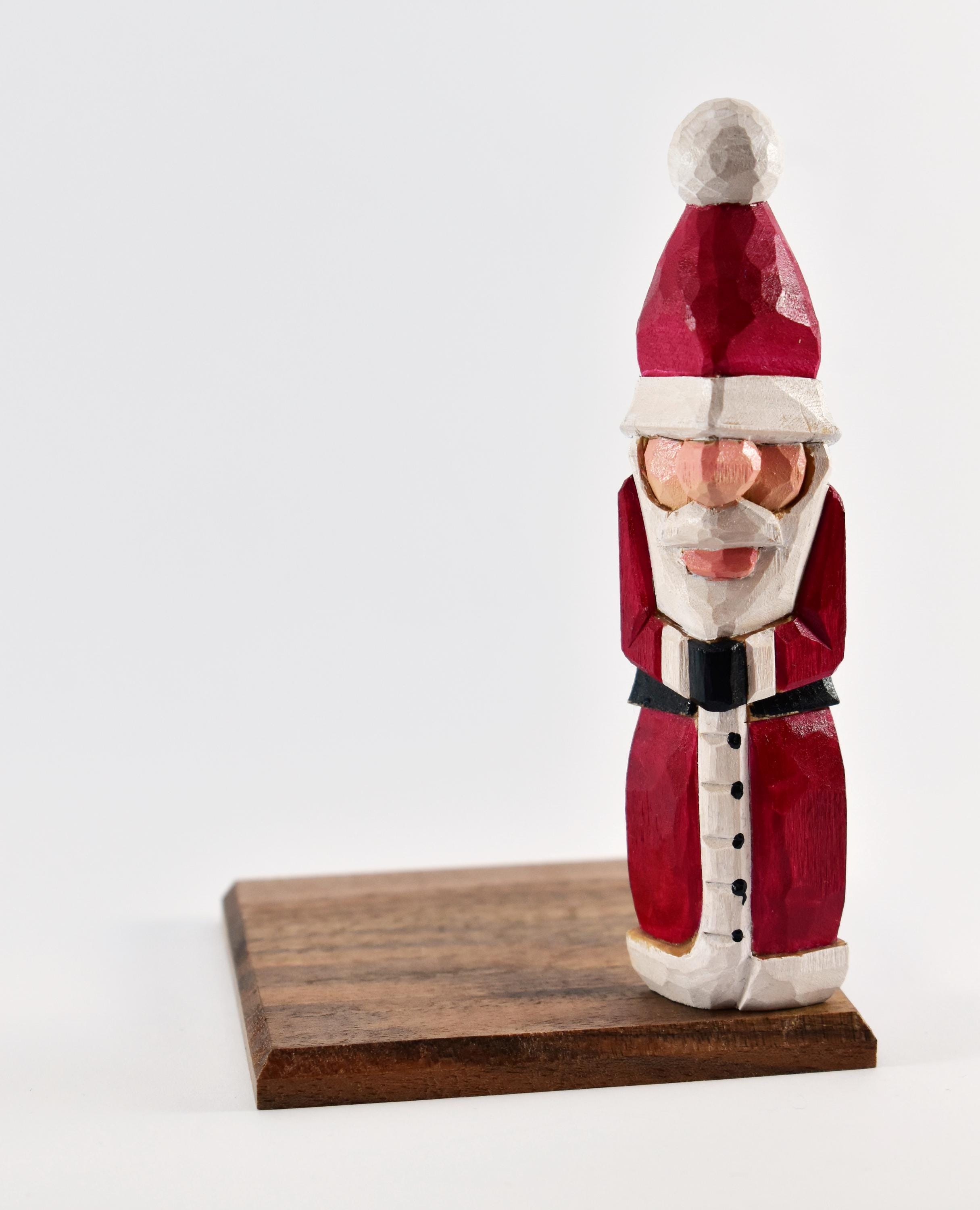 Small wooden santa claus - Etsy 日本