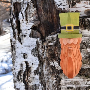 Handgeschnitzte St Patrick Linden Holzverzierung - Irischer Dekor