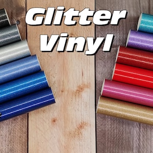 Glitter Vinyl Klebefolie Plotterfolie 21x30 cm for Brother - Silhouette CAMEO - Cricut
