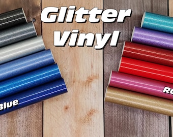 Glitter Vinyl Klebefolie Plotterfolie 21x30 cm for Brother - Silhouette CAMEO - Cricut