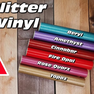 Glitter vinyl adhesive film plotter film 21 x 30 cm for Brother - Silhouette CAMEO - Cricut