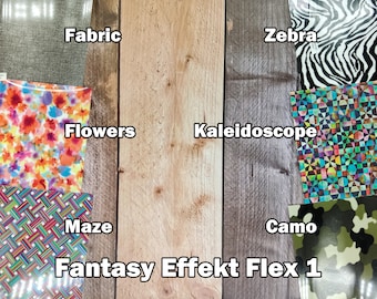 Effect flex film, ironing film, htv, plotter film approx. 20 cm x 29 cm approx. DIN A4 version Fantasy1 for Brother - Silhouette CAMEO - Cricut
