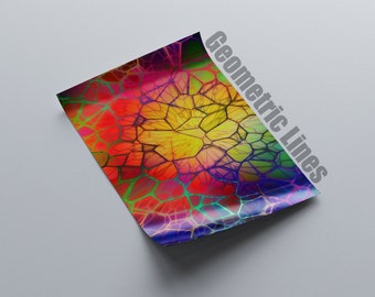 Película flexible Diseño Líneas Geométricas, película termoadhesiva, película plotter 20 cm x 30 cm aprox. Versión DIN A4 1