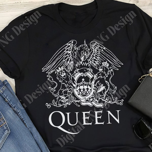 Queen png, Rock and roll band music png, digital download, clipart, sublimation designs download, instant download