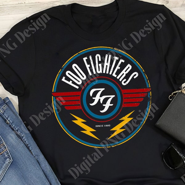 Foo Fighters png, música de banda de rock and roll png, descarga digital, imágenes prediseñadas, descarga de diseños de sublimación, descarga instantánea
