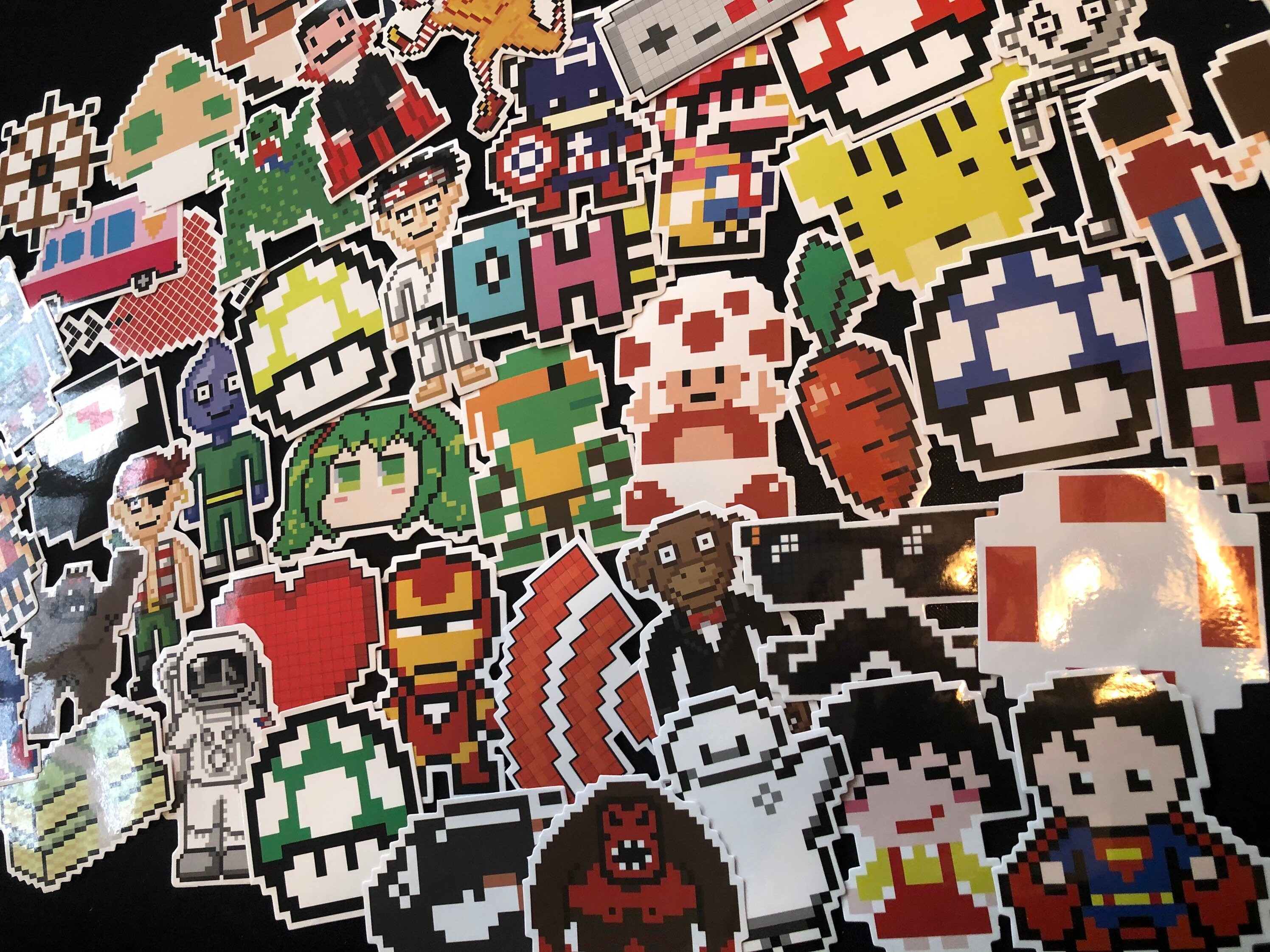 Retro Video Games Stickers Custom Waterproof Decals Pixel Etsy